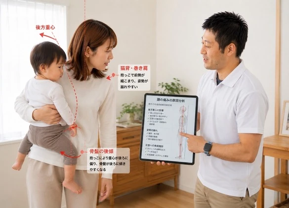 産後の腰痛リスク